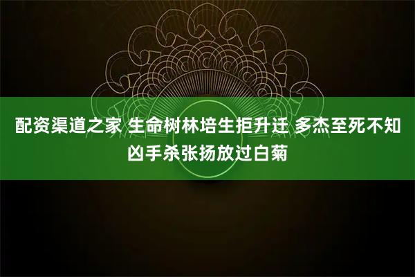 配资渠道之家 生命树林培生拒升迁 多杰至死不知凶手杀张扬放过白菊